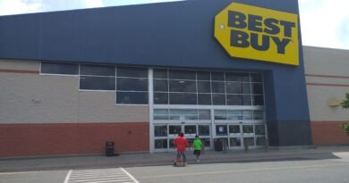 Best Buy storefront for anniversary sale coverage