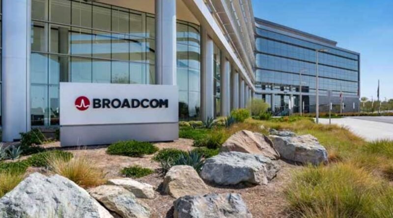 Broadcom headquarters sign