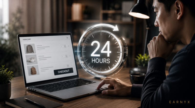 Online shopper using the 24-hour waiting rule before making an impulse purchase