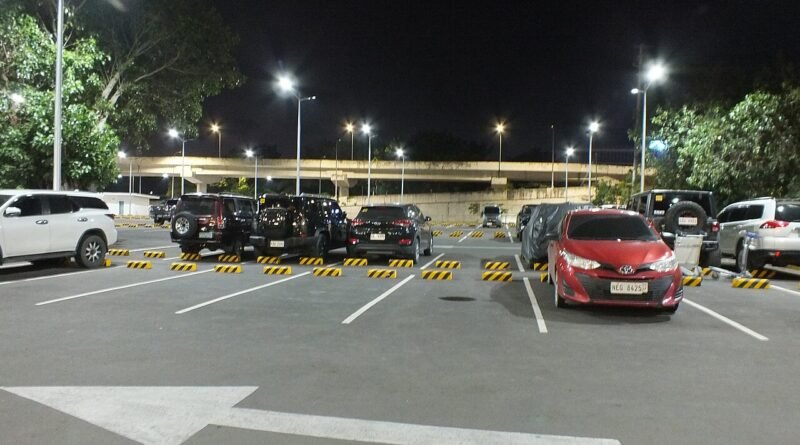 Airport parking lot for comparing airport parking with rideshare costs