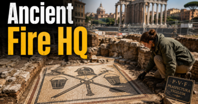 Archaeological excavation of possible ancient Roman firefighting headquarters
