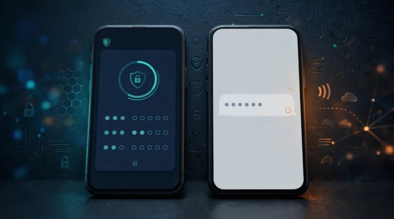 Authenticator app compared with SMS verification codes for two-factor authentication