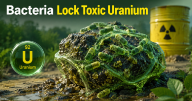 Bacteria stabilizing toxic uranium in contaminated material