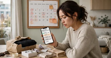 Shopper reviewing multiple buy now pay later installment payments
