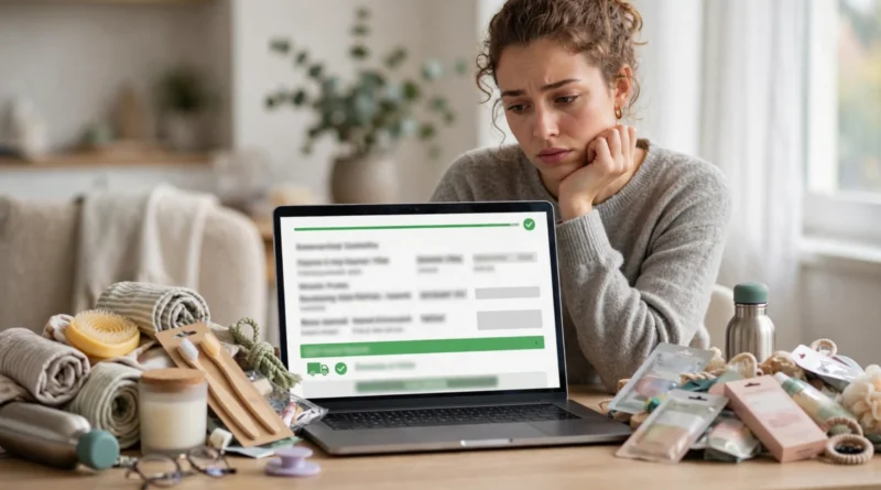 Online shopper adding extra items to reach a free shipping threshold