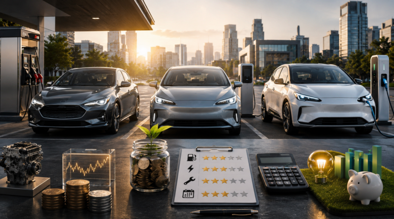 Gas vs hybrid vs EV ownership cost comparison
