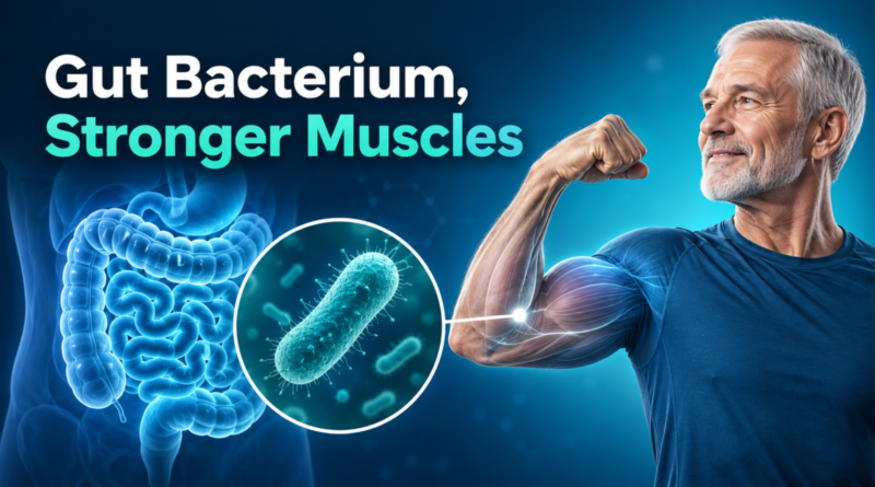 Gut bacterium linked to stronger muscles in older adults