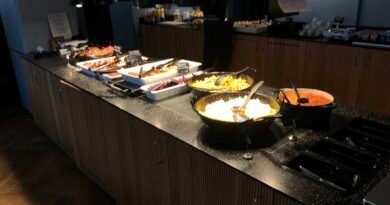 Hotel breakfast buffet for an article about whether paying for hotel breakfast is worth it