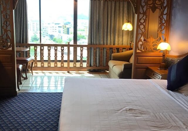 Hotel room interior for hotel versus vacation rental cost comparison