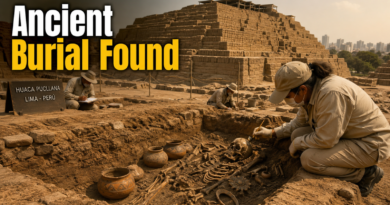 Ancient ritual burial uncovered at Huaca Pucllana in Lima