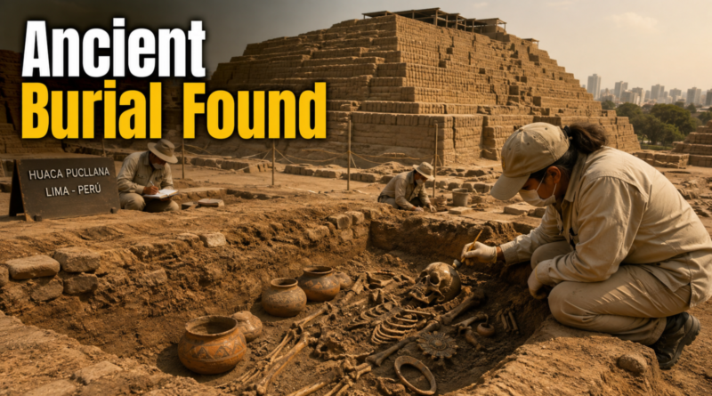 Ancient ritual burial uncovered at Huaca Pucllana in Lima