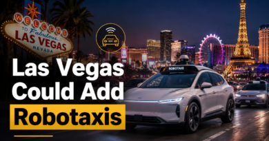 Autonomous robotaxis operating on the Las Vegas Strip