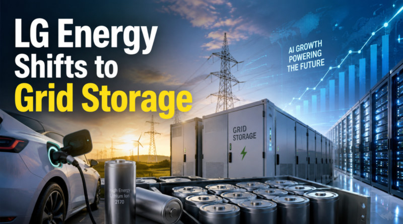 LG Energy battery systems shifting from EVs toward grid storage