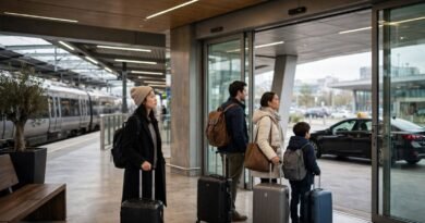 Airport train compared with taxi travel for solo travelers and groups
