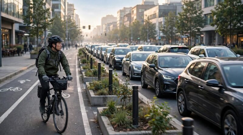 Bike commuting compared with driving for annual transportation savings