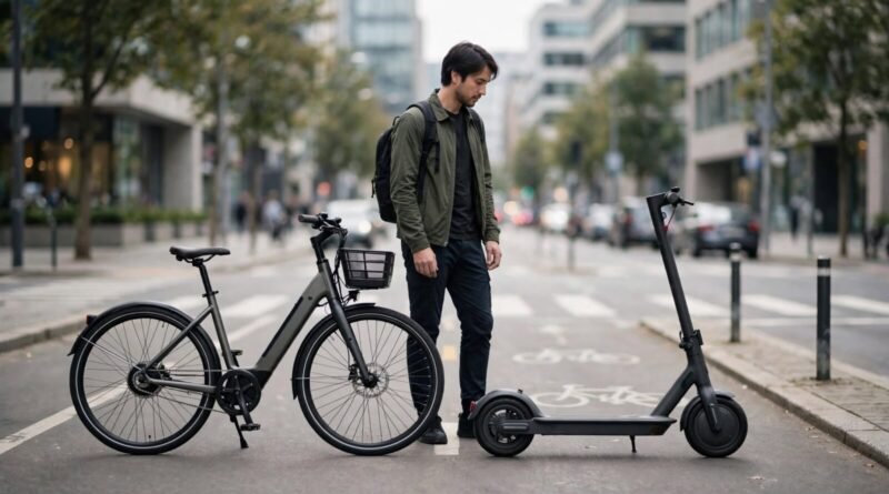 Electric bicycle and electric scooter compared for daily commuting costs