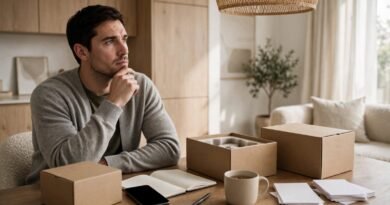 Consumer considering a major purchase before deciding whether to buy