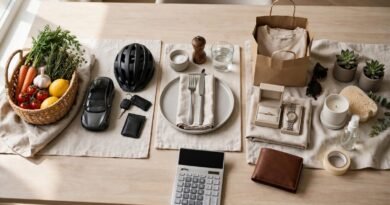 Household spending categories organized with clear budget limits