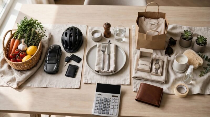 Household spending categories organized with clear budget limits