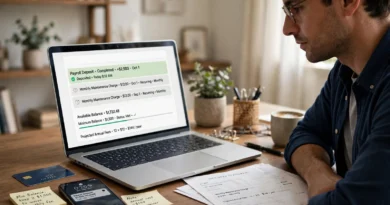 Bank customer reviewing a recurring checking account maintenance fee