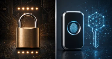 Passkey authentication compared with traditional password login security