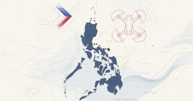 Conceptual editorial image representing Philippine defense modernization and military drone capabilities