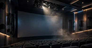Premium cinema auditorium with large screen and immersive presentation