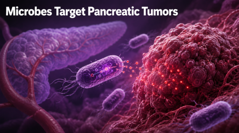 Engineered probiotic bacteria targeting pancreatic tumors
