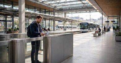 Commuter using an unlimited transit pass across multiple public transport modes