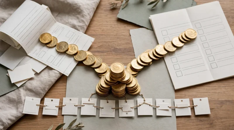 Employer retirement matching illustrated with contribution forms, pay information, and growing savings