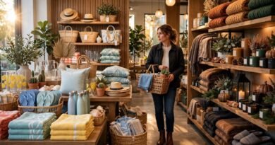 Holiday shopping scene illustrating seasonal sale pricing and discount comparisons