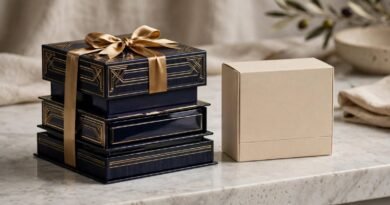 Premium product packaging compared with simple packaging to show presentation costs