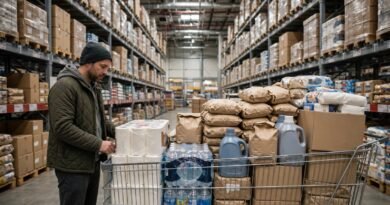 Warehouse club shopper reviewing bulk purchases to judge membership break-even value