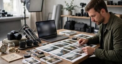 Stock photography side hustle with camera gear and a digital photo workflow