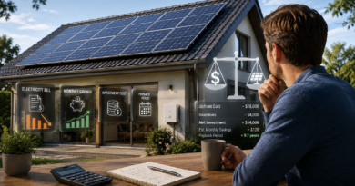 Solar panel cost savings and payback period