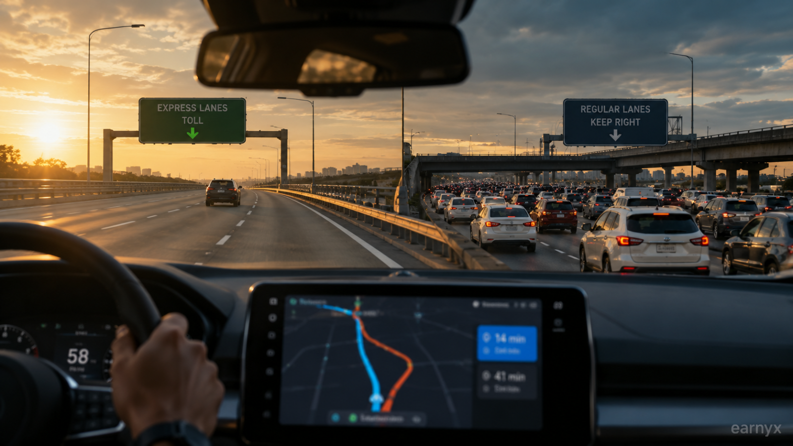 Toll Road vs Free Road: How Much Should You Pay to Save Time?