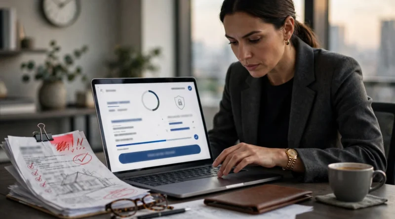 Bank customer preparing a time-sensitive wire transfer