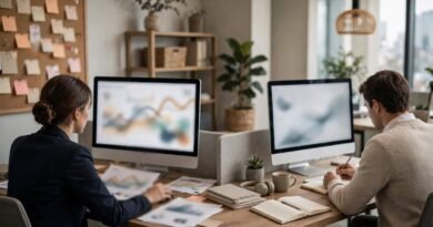 Professional workspace representing performance-based pay versus stable salary