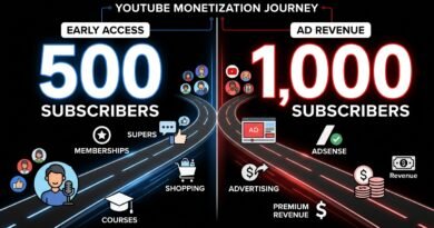 YouTube 500 versus 1,000 subscriber monetization milestones explained