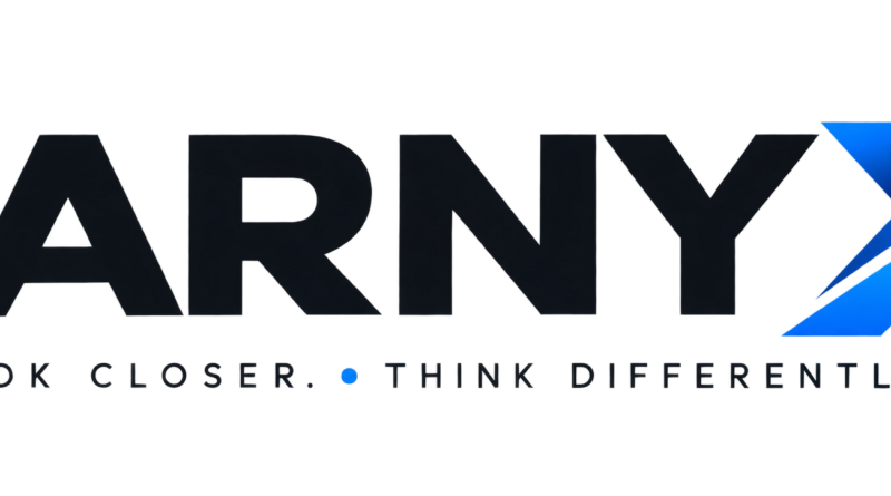 Earnyx logo with the tagline Look Closer. Think Differently.
