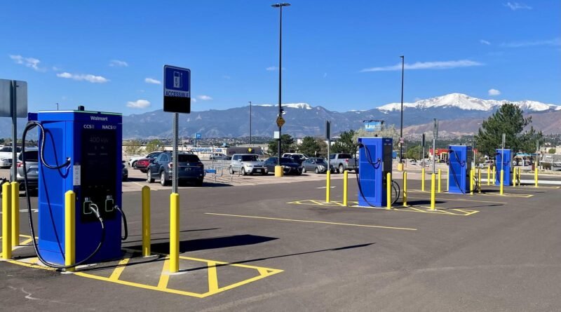 Walmart EV fast charging stations in Colorado