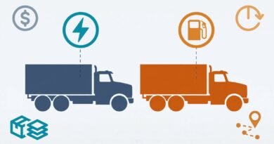 Editorial comparison of generic electric and diesel heavy-duty trucks, charging, fuel, range, and freight costs