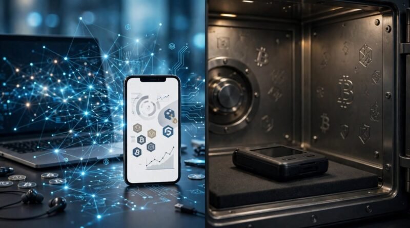 Hot wallet versus cold wallet crypto storage security comparison