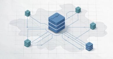 Editorial concept showing distributed AI data-center infrastructure across the UAE for resilience