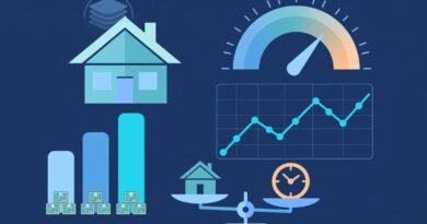 Editorial housing-market concept showing home prices, mortgage rates, inventory, and a buy-versus-wait decision